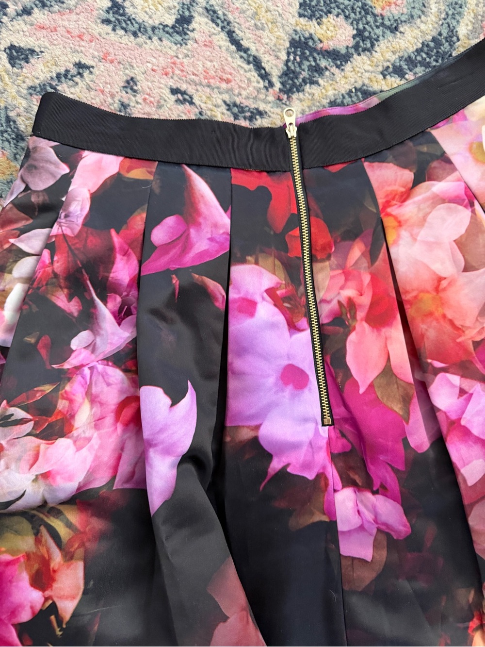 Ted Baker London | Pleated Floral Skirt - Picture 4 of 4